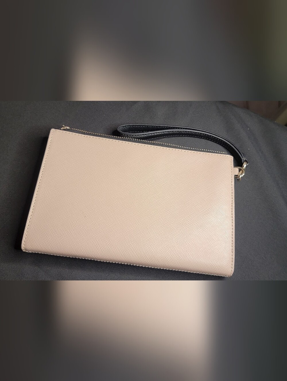 kate spade Two-Tone Black and Blush Wristlet. Carried ONCE! - Picture 3 of 5